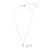 Sublima set, White, Rhodium plated